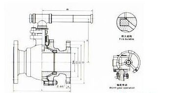 Q341F,Q341Y不銹鋼蝸輪法蘭球閥結(jié)構(gòu)圖紙 Q341F,Q341Y不銹鋼蝸輪法蘭球閥結(jié)構(gòu)圖紙